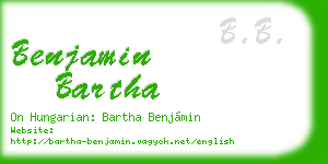 benjamin bartha business card